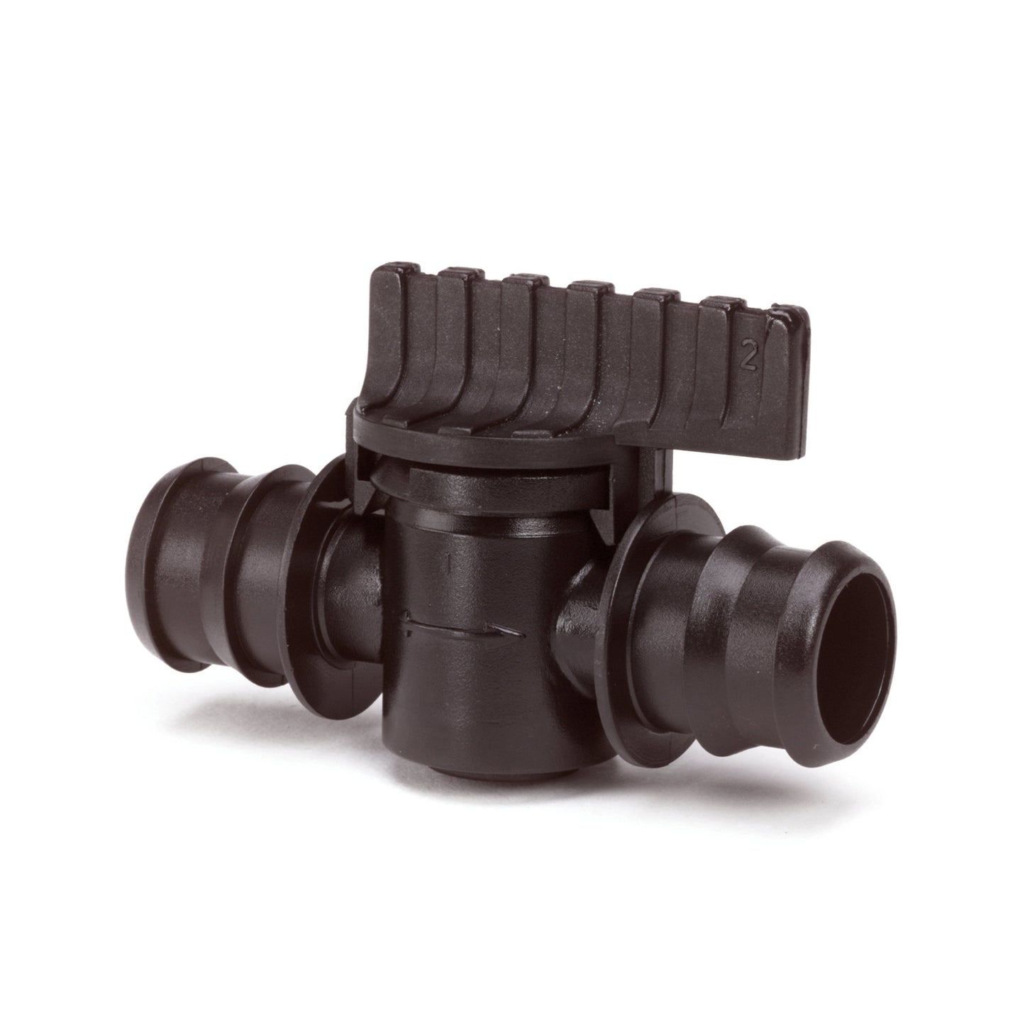Valve, PP, 2x hose barb, 20 mm