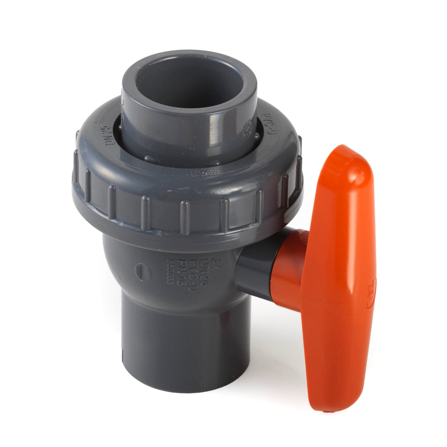 VDL ball valve, PVC, 2x internal glue / 1x union nut, 16 bar, 25 mm, EPDM