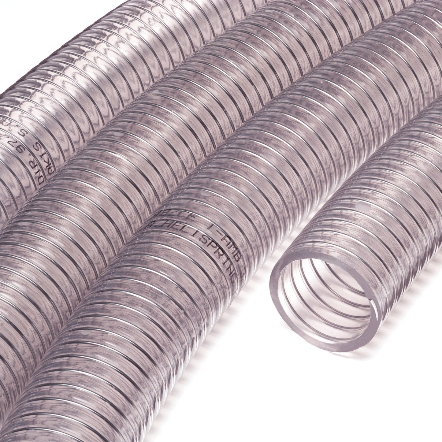 Metal-flex transparent suction hose, 38 x 47 mm, l = maximum 30 m