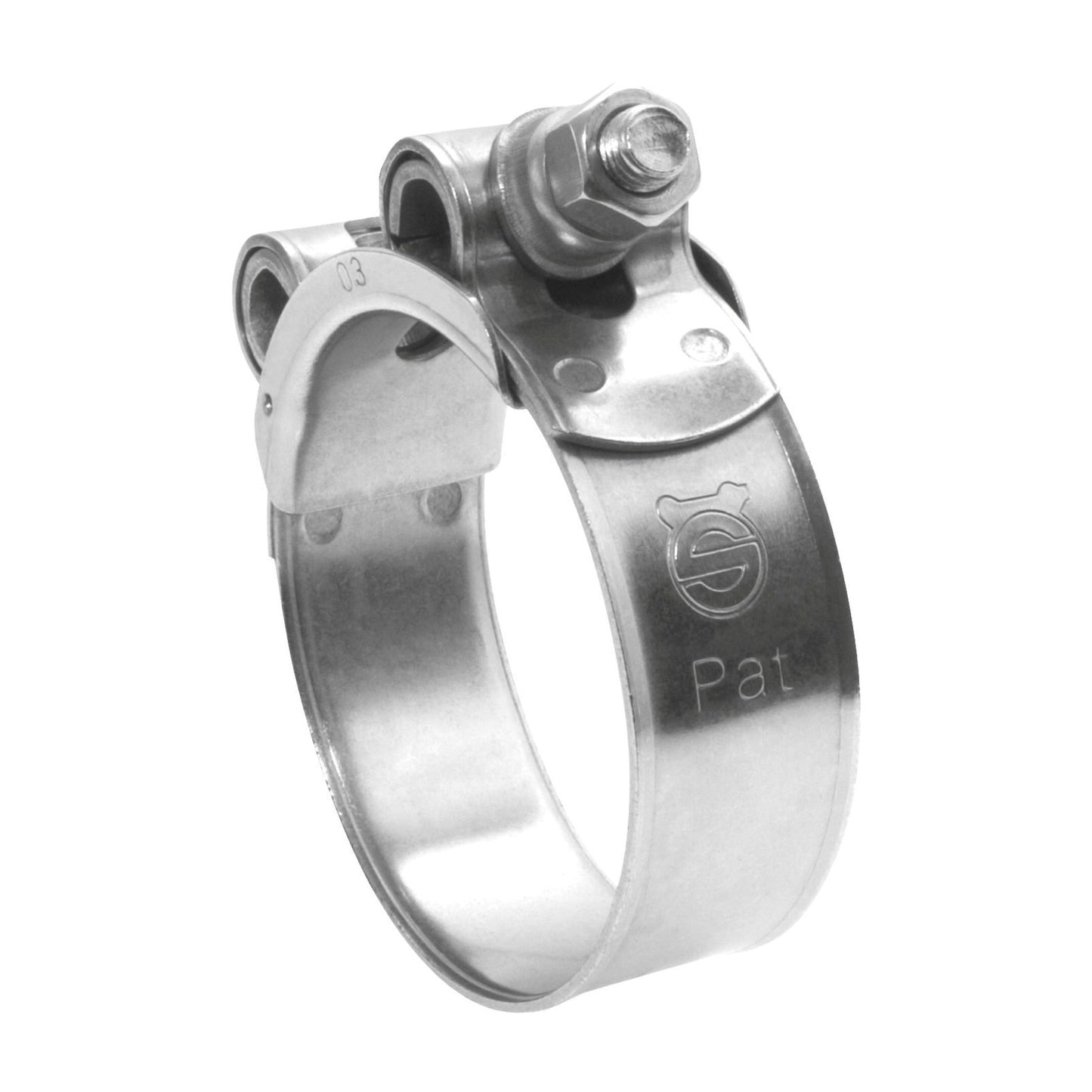 Abrazadera de manguera de banda ancha de alta resistencia Mikalor, galvanizada, 86 - 91 mm