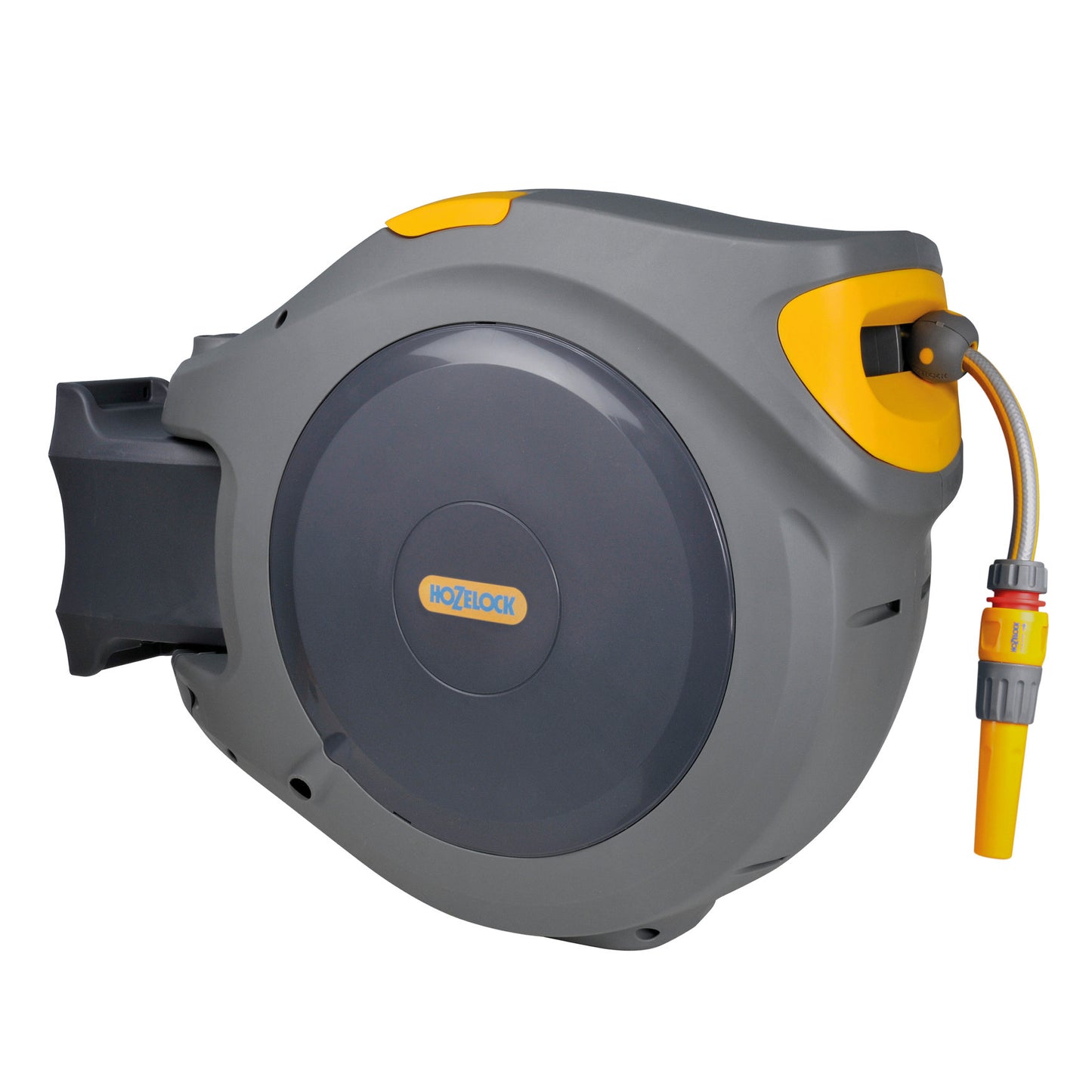 Hozelock AutoReel hose reel, self-winding, incl. 40 m hose, starter kit and garden nozzle