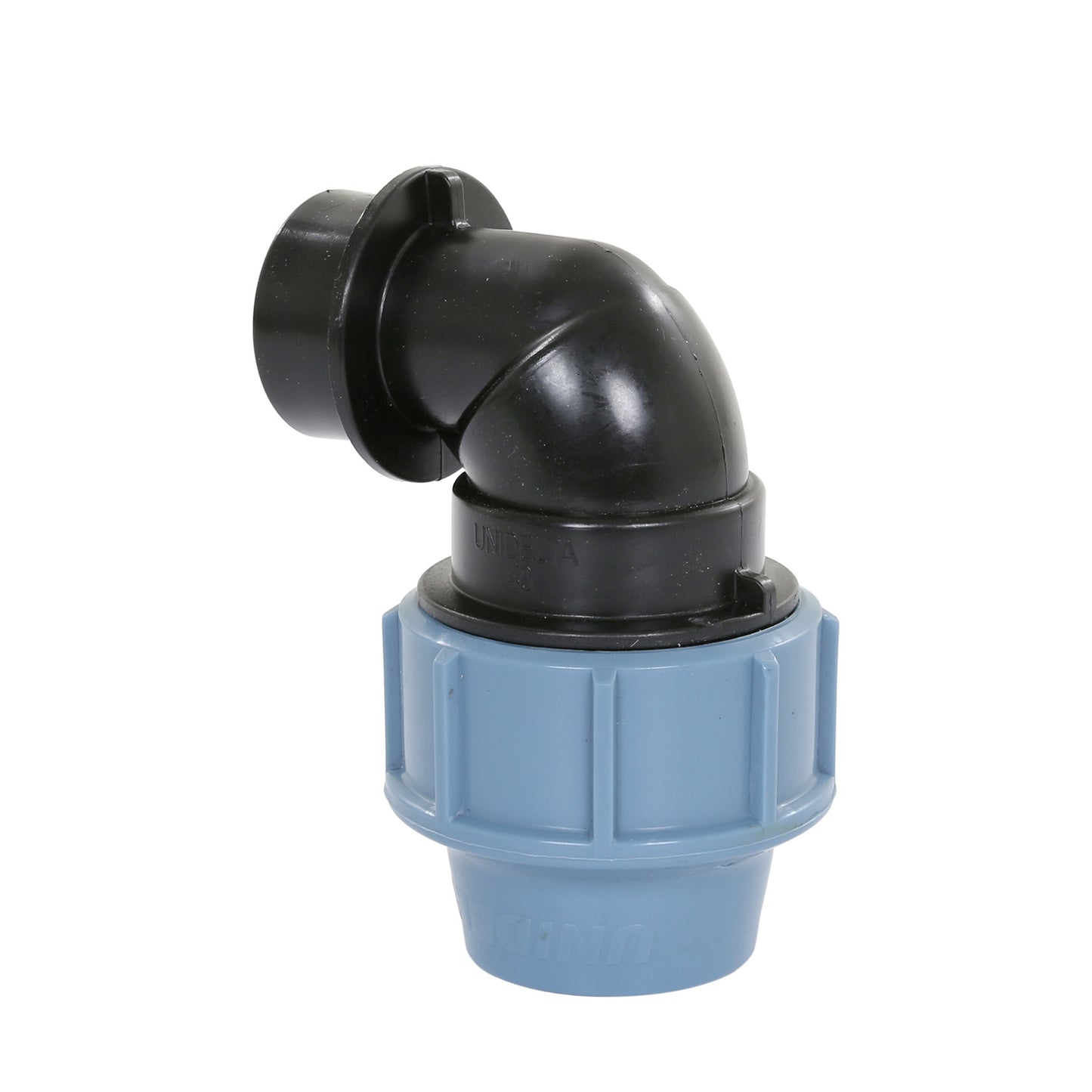 Unidelta elbow 90°, clamp x female thread, Kiwa, 16 bar, 16 mm x ½"