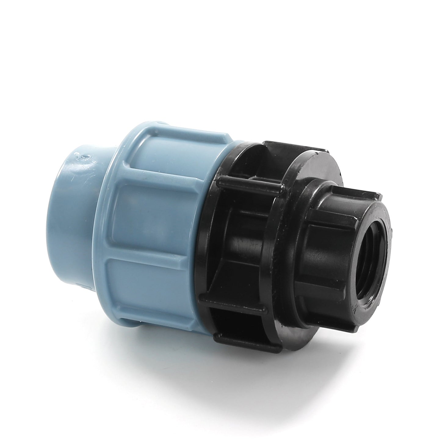 Unidelta female adapter, PP, clamp x female thread, Kiwa, 16 bar, 20 mm x ¾"