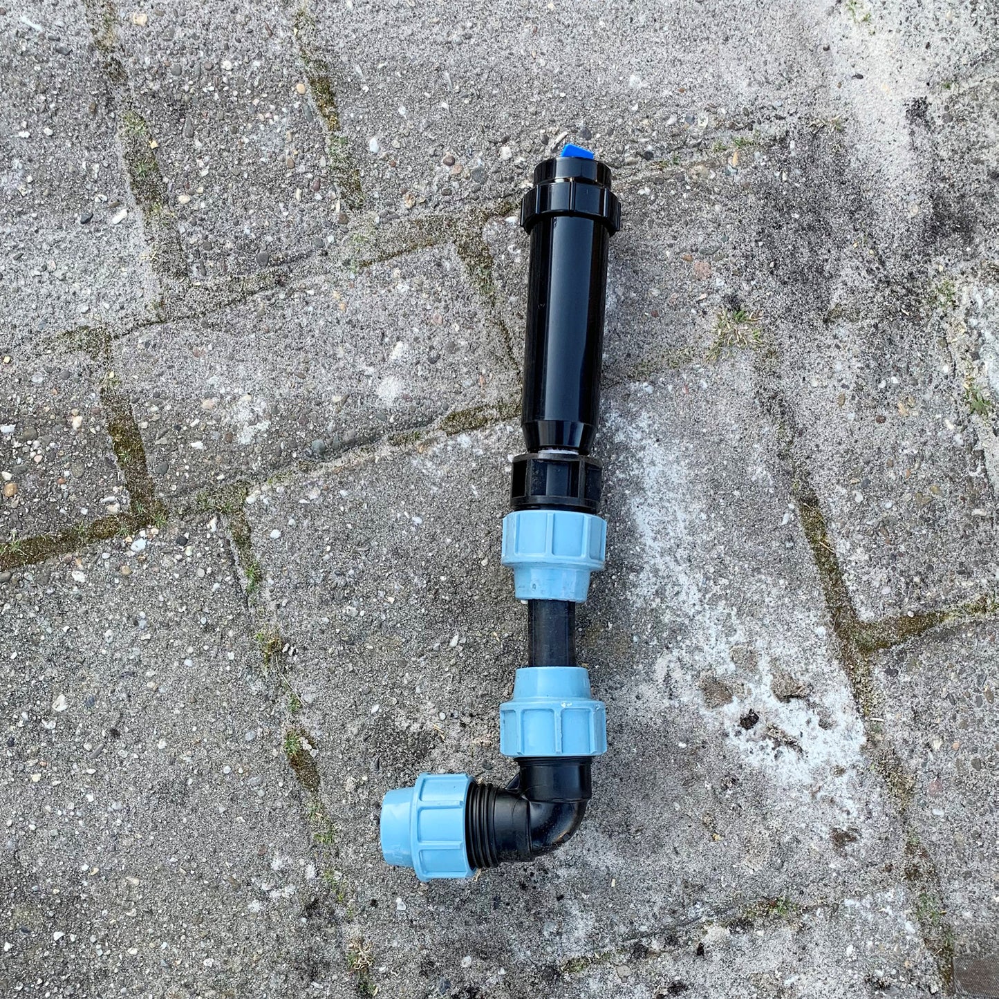 Unidelta male adapter, PP, clamp x male thread, Kiwa, 16 bar, 25 mm x ½"