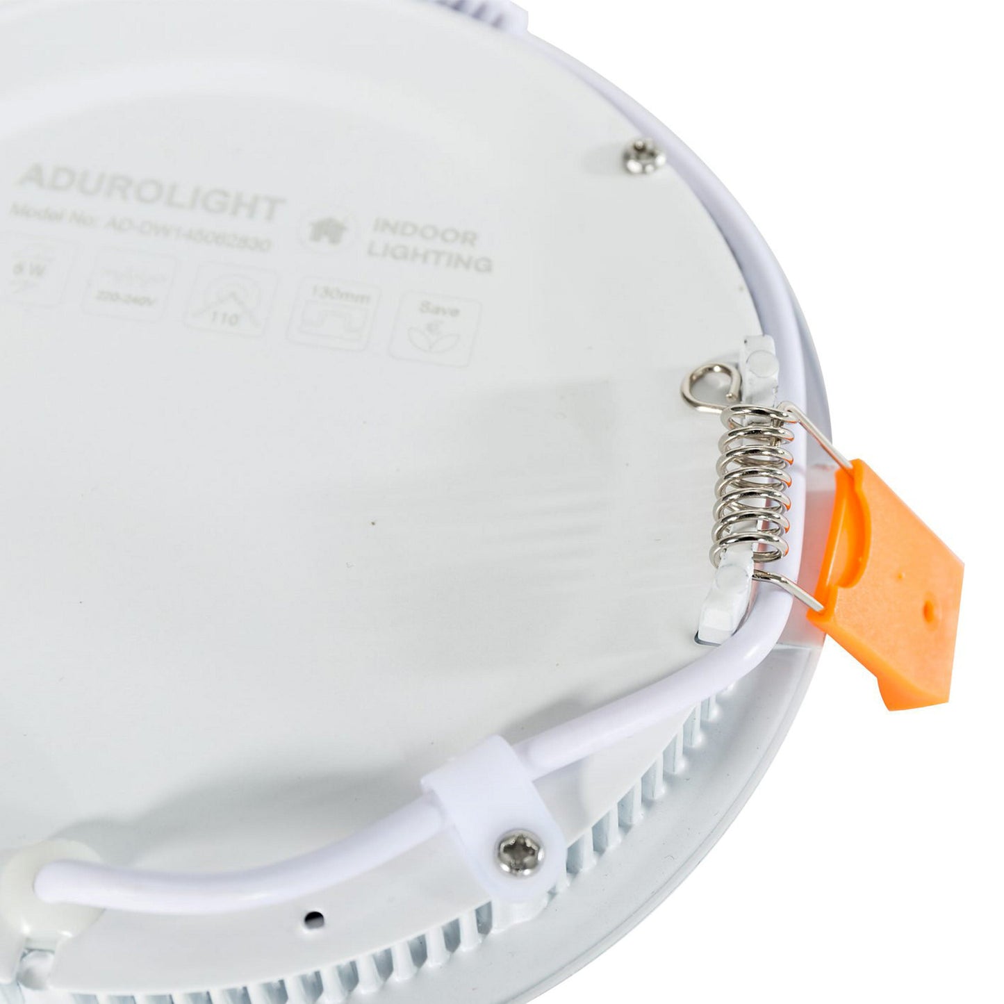 Downlight LED plano Adurolight® Premium Quality Line, Adriane, blanco, 7 W, 4000 K, sin parpadeo