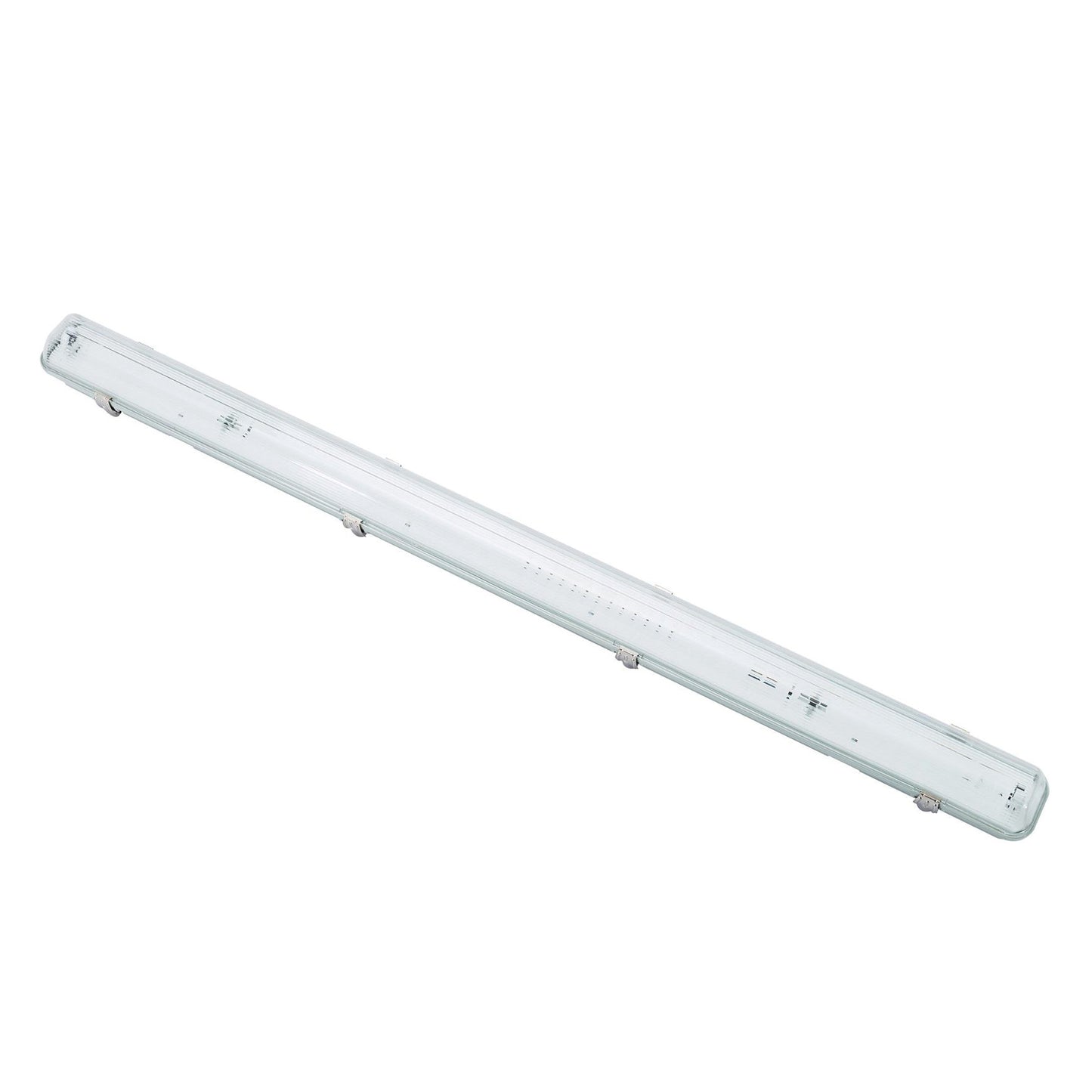 Adurolight® LED fluor. lumin. excl. tube, single, spl.prf., incl. PC cap and stnls stl clip, 1x1.5 m
