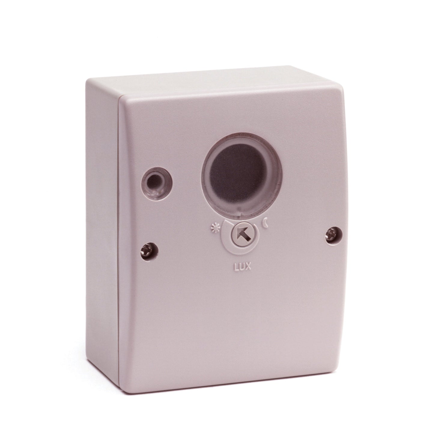 Interruptor crepuscular Klemko, de superficie, tipo Lightguard, regulable 5-10.000 lux, 230 V, 10 A
