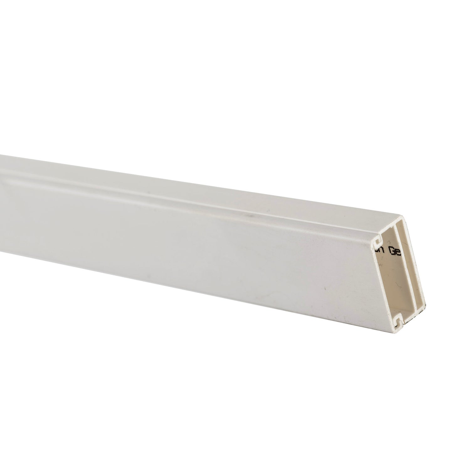 Canaleta para cables OBO con tapa y doble fondo, tipo WDK 13025, 13 x 25 x 2000 mm, blanca