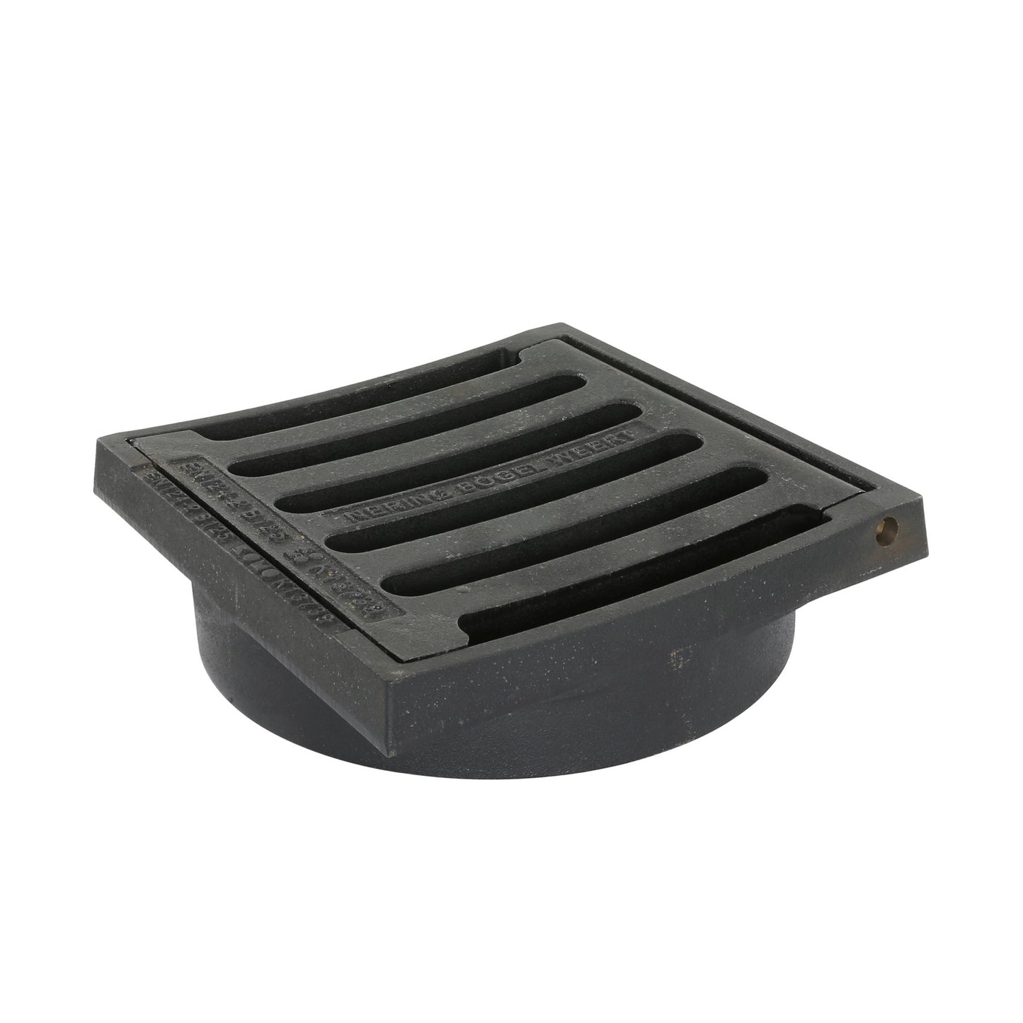 Road gully, type BS 422 DR / OB 315, excl. base, hollow grate, cast iron, B125, 330 x 330 mm