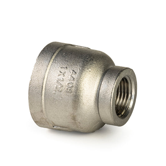 Reducing socket, stainless steel, "lost wax", 2x female thread, BSP 1½" x 1¼"