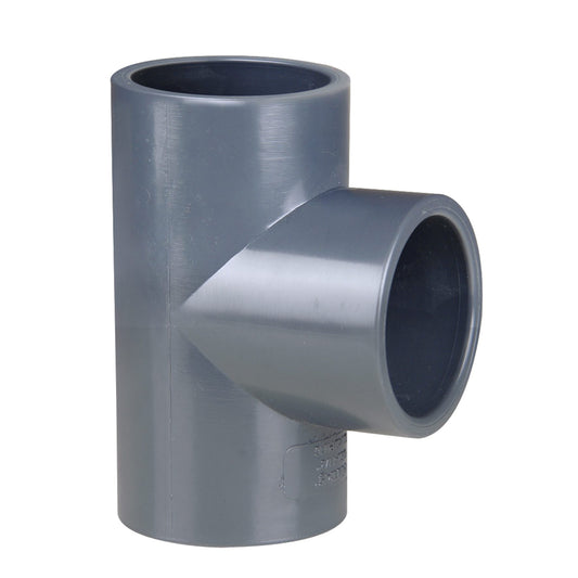 Pimtas T-piece 90°, PVC, 3x internal glue, 16 bar, 50 mm