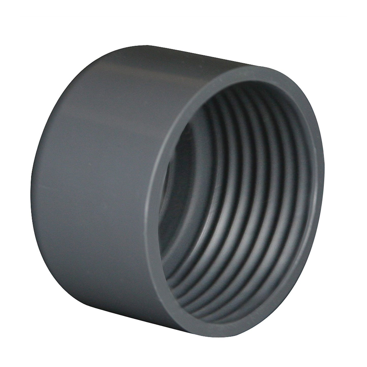 Pimtas screw cap, PVC, 1x female thread, 16 bar, 1½"