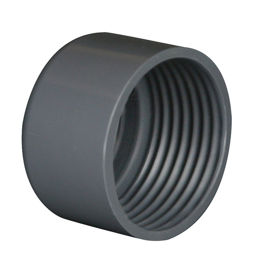 Pimtas screw cap, PVC, 1x female thread, 16 bar, 1½"