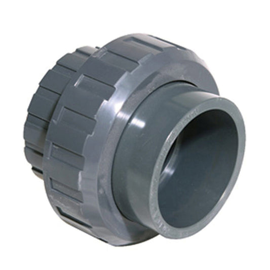 Pimtas 3-piece coupling, PVC, 2x internal glue, EPDM, 16 bar, 50 mm