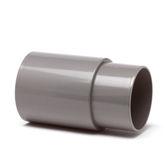 Toma de agua de lluvia extendida Dyka, PVC, pegamento interno x espiga cónica, gris, 70 mm