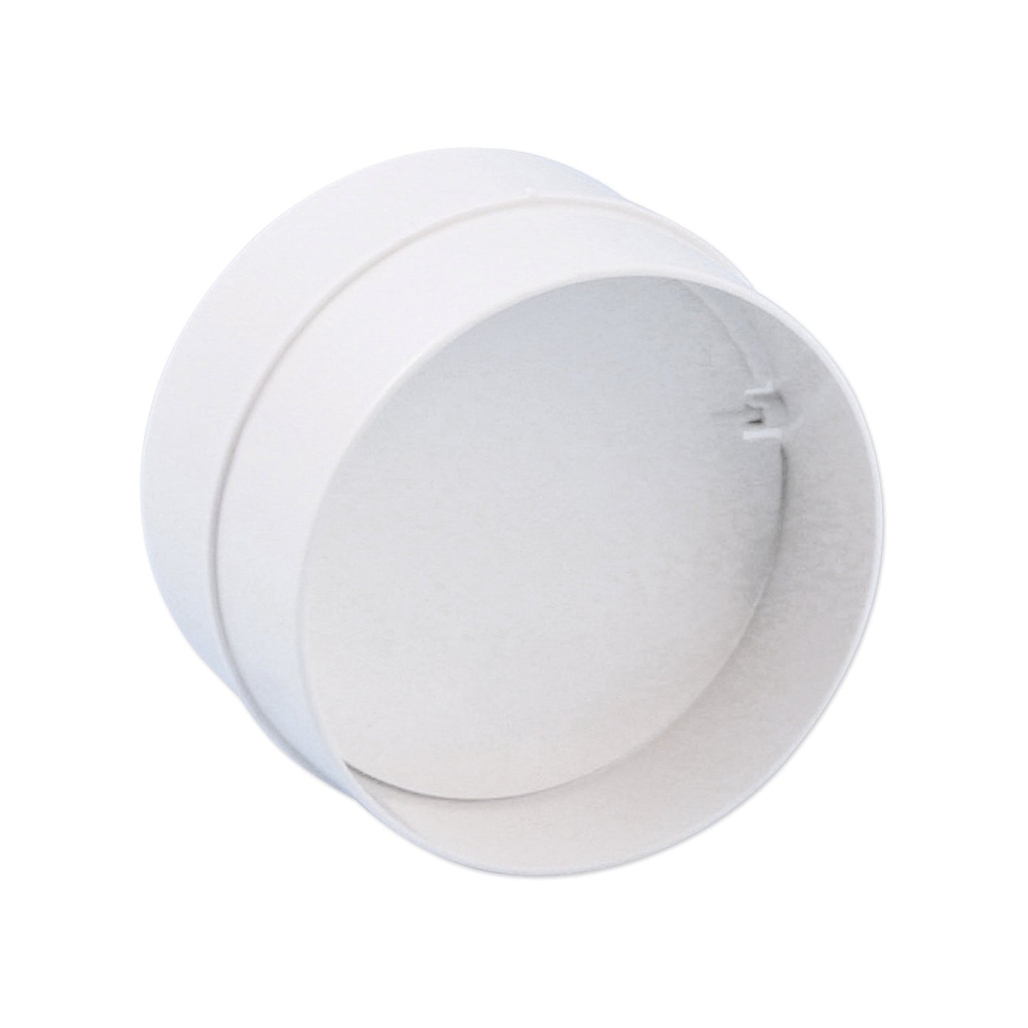 Nedco socket with non-return valve, for kitchen ventilation, PVC, 2x spigot, Ø 125 mm