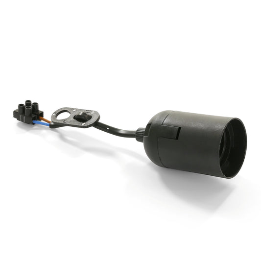Bail moving fitting, E27, black