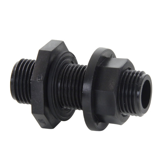 Accesorio de tanque BD, PP, 2 roscas macho, ¾"