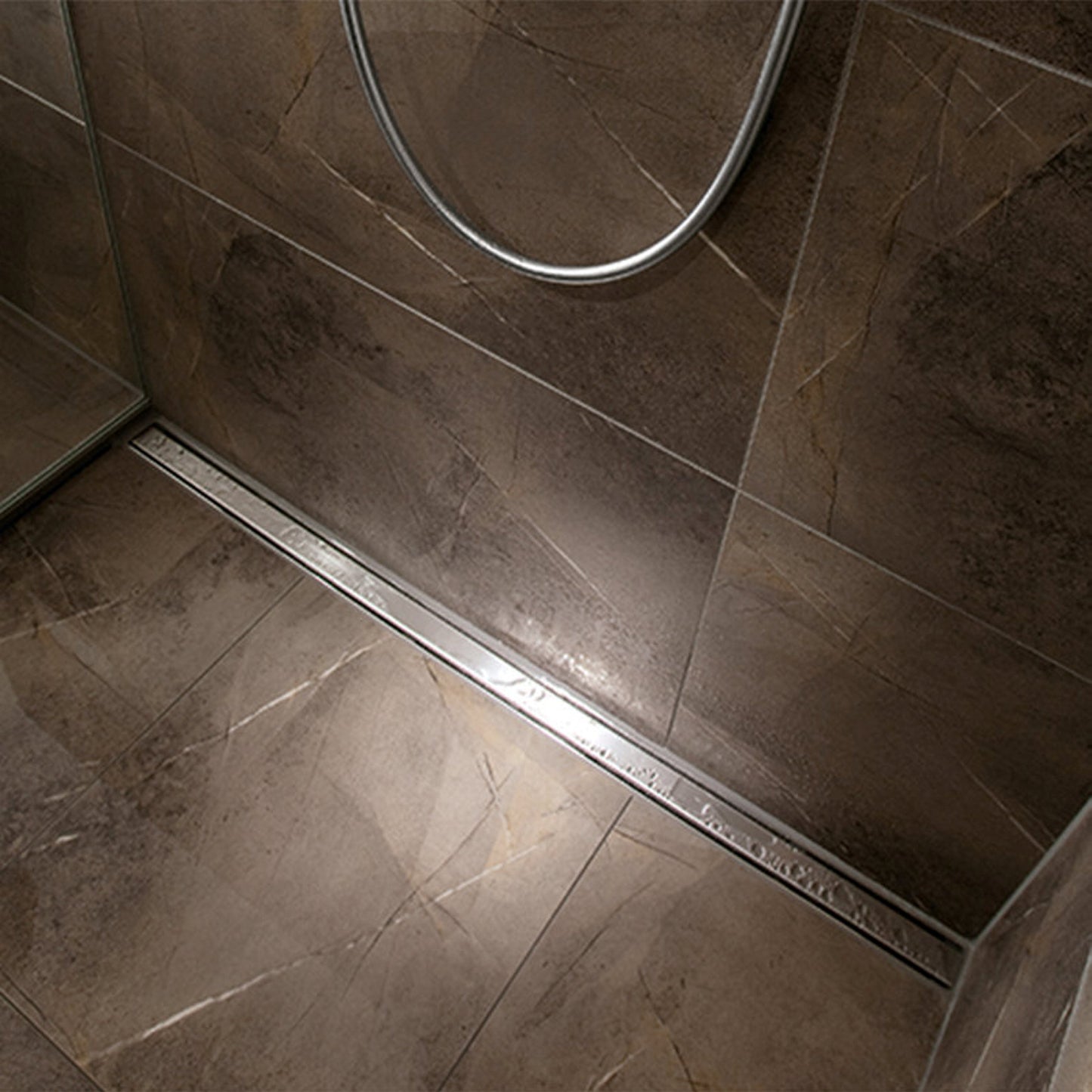 Sanidrain shower drain, door version, including grate , l = 800 mm