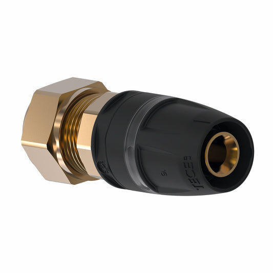 TECElogo transition coupling, brass, PPSU, compression x insert, 20 x 22 mm