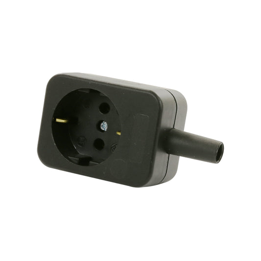 Condor coupling plug with earth for PSN-O/PSN-X float switch, black, 230 V