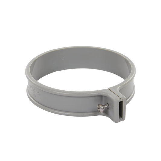 Dyka rainwater downpipe bracket, PVC, model B, grey, 100 mm