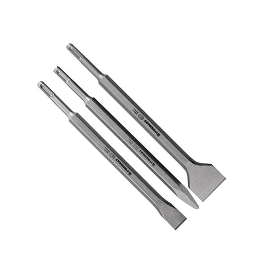 Promat chisel set, 3-piece set, SDS-plus, pointed, spade and flat chisel, l = 250 mm
