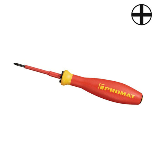 Promat Phillips screwdriver, VDE-insulated, PH 1, l = 185 mm, blade length 80 mm