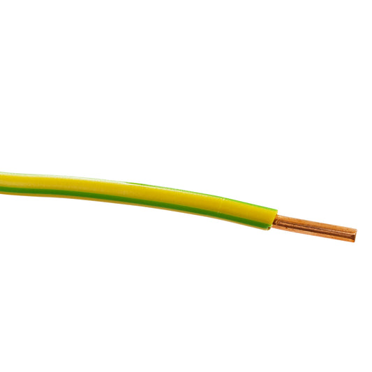 XBK installation wire, VD, H07V-U Eca, 2,5 mm², green/yellow, l = 100 m