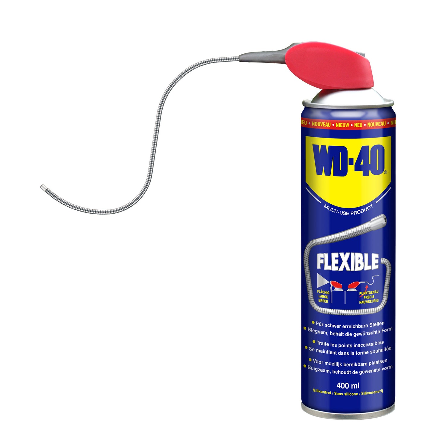 WD-40 Multi-Use Product, flexible metal straw, 400 ml aerosol