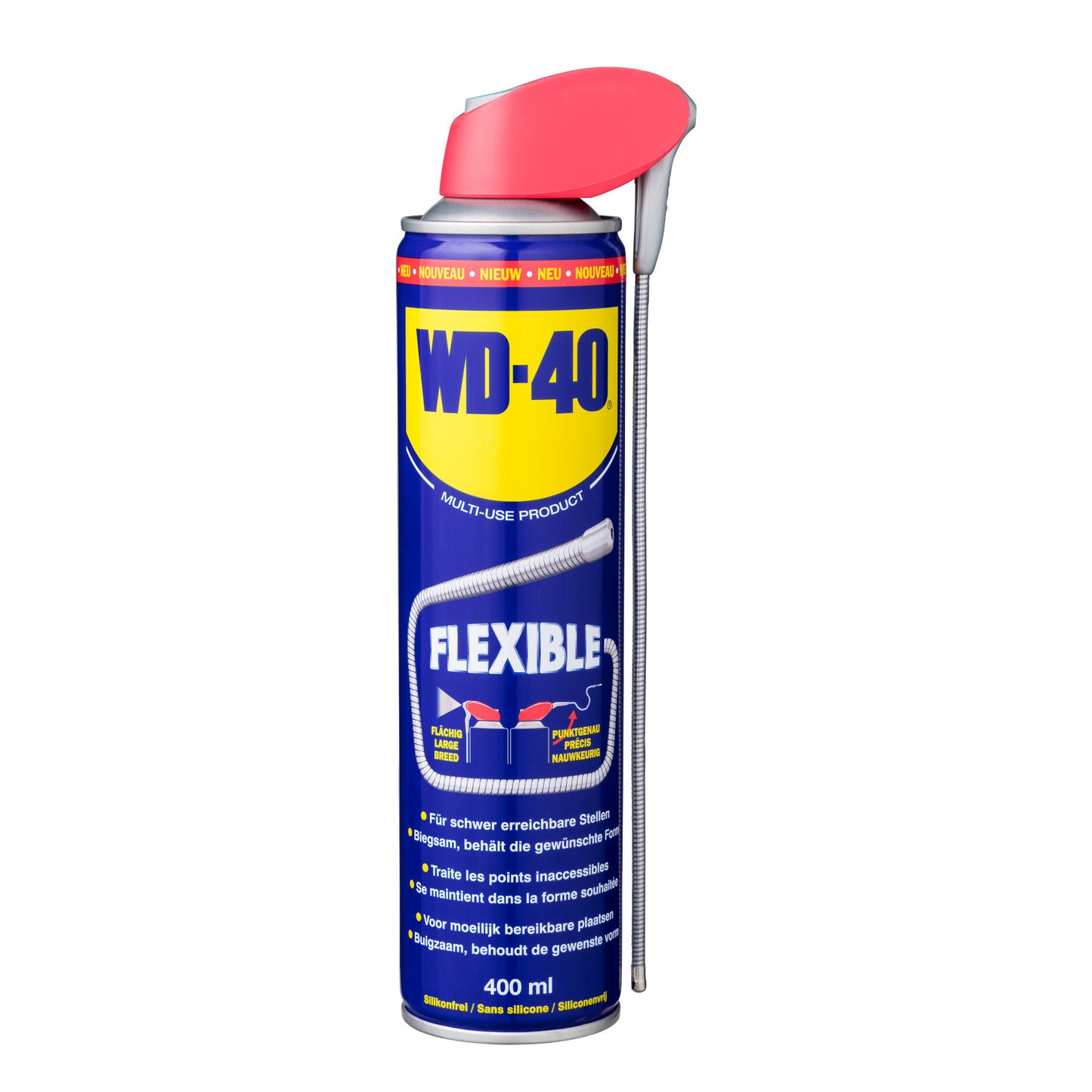 WD-40 Multi-Use Product, flexible metal straw, 400 ml aerosol