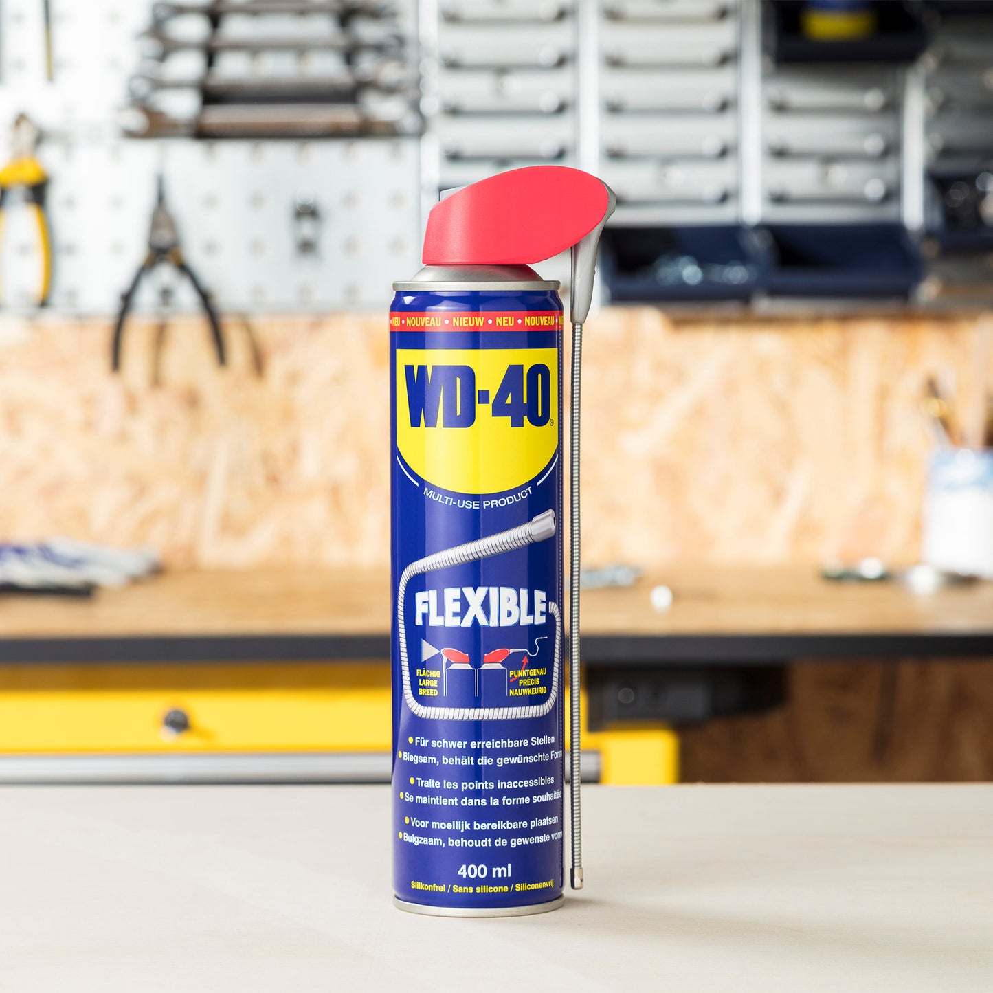 WD-40 Multi-Use Product, flexible metal straw, 400 ml aerosol