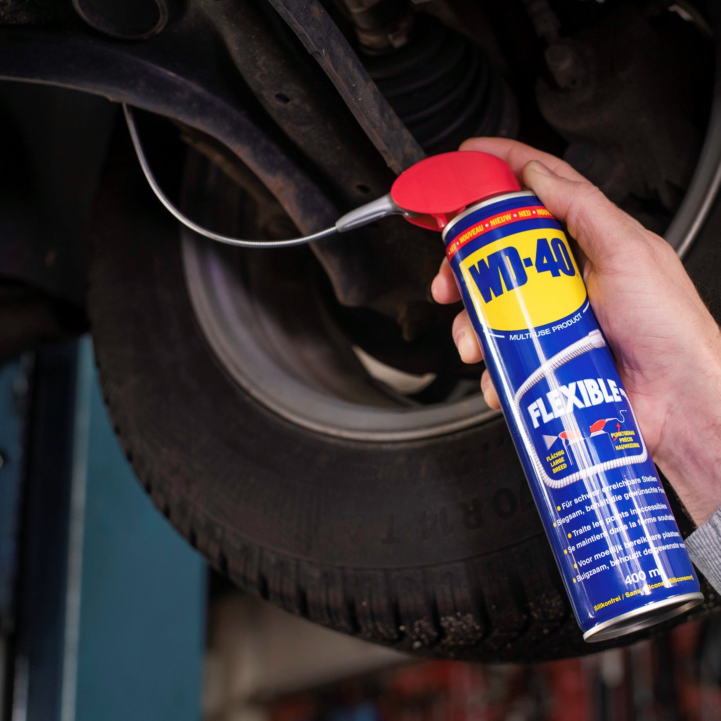 WD-40 Multi-Use Product, flexible metal straw, 400 ml aerosol