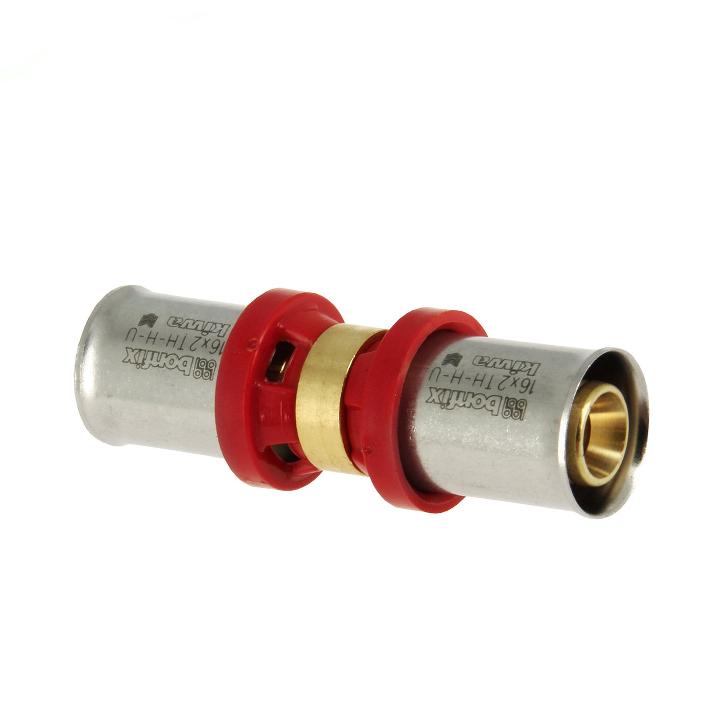 Bonfix Alu-press coupling, 2x press, Kiwa, 20 mm