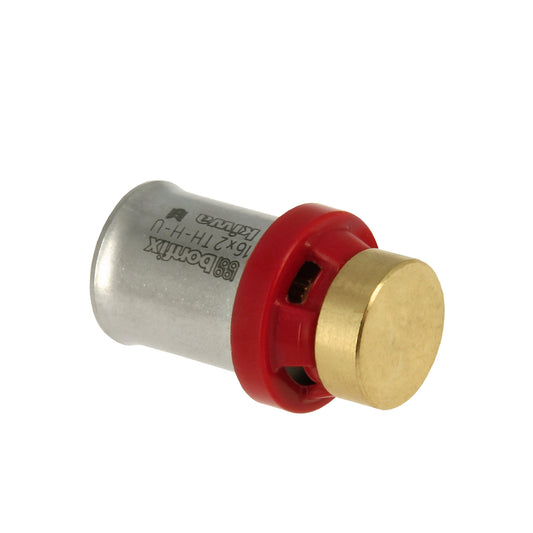 Bonfix Alu-press end cap, press, Kiwa, 16 mm
