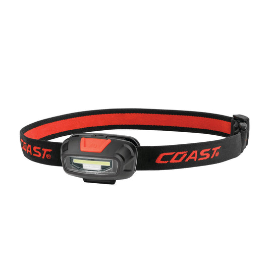 Coast LED headlamp, rechargeable 2x Li-ion AAA, 270 lumens