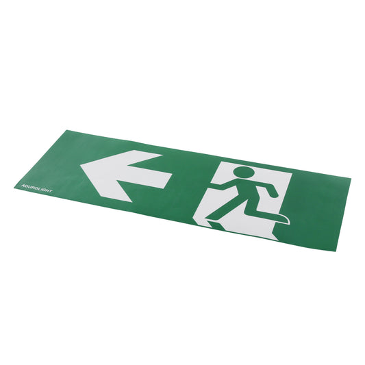 Adurolight® emergency exit pictogram sticker, PVC, left arrow