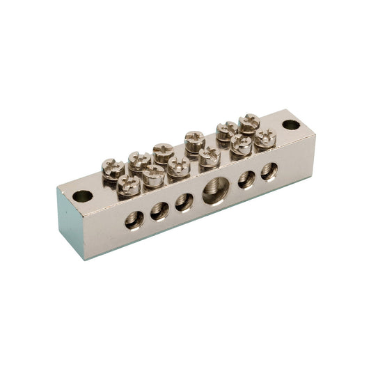 JMV bathroom earthing rail, type B2, 1x 25 + 5x 6 mm²
