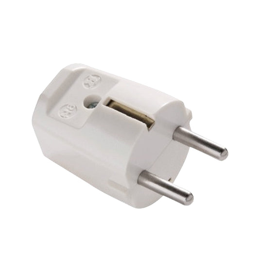 Martin Kaiser earthed plug, schuko, 3-p, IP20, white, 614/WS
