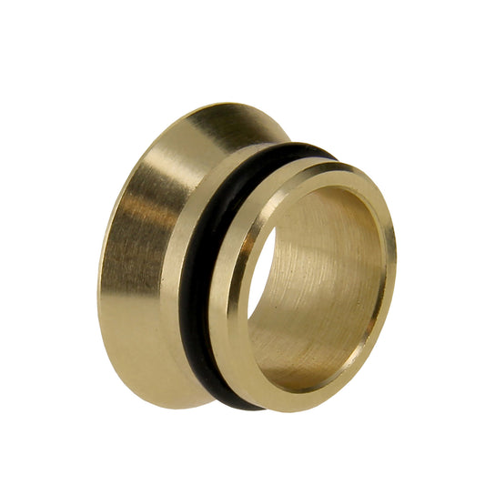 Bonfix insert, brass, flat sealing, with o-ring, 15 mm