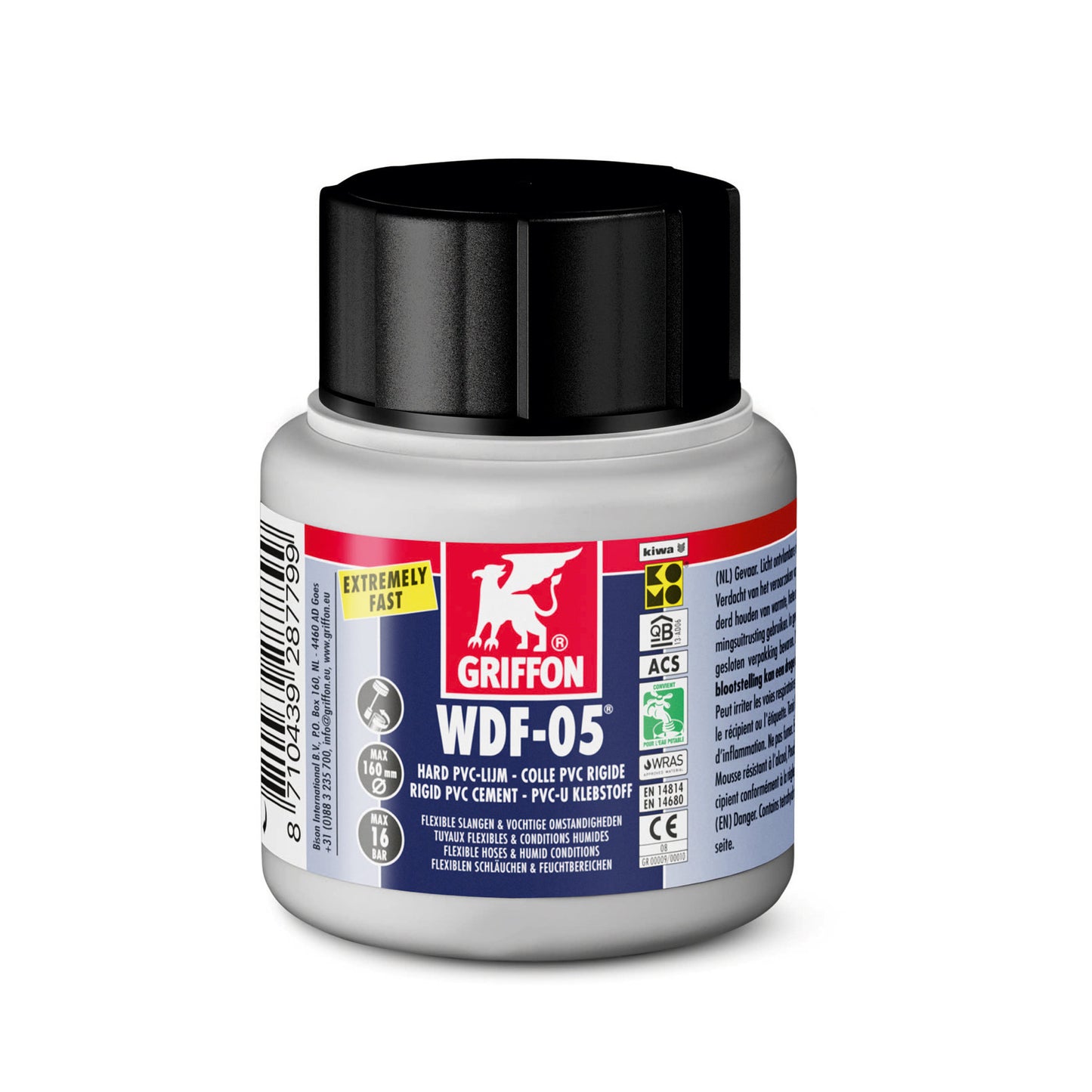 Adhesivo para PVC rígido Griffon, WDF-05, botella 125 ml