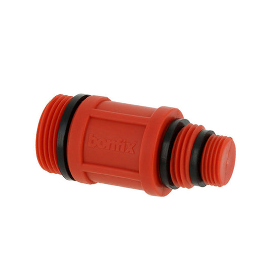 Bonfix universal cover stop, plastic, red, 3x male thread, 3/8" x ½" x ¾"