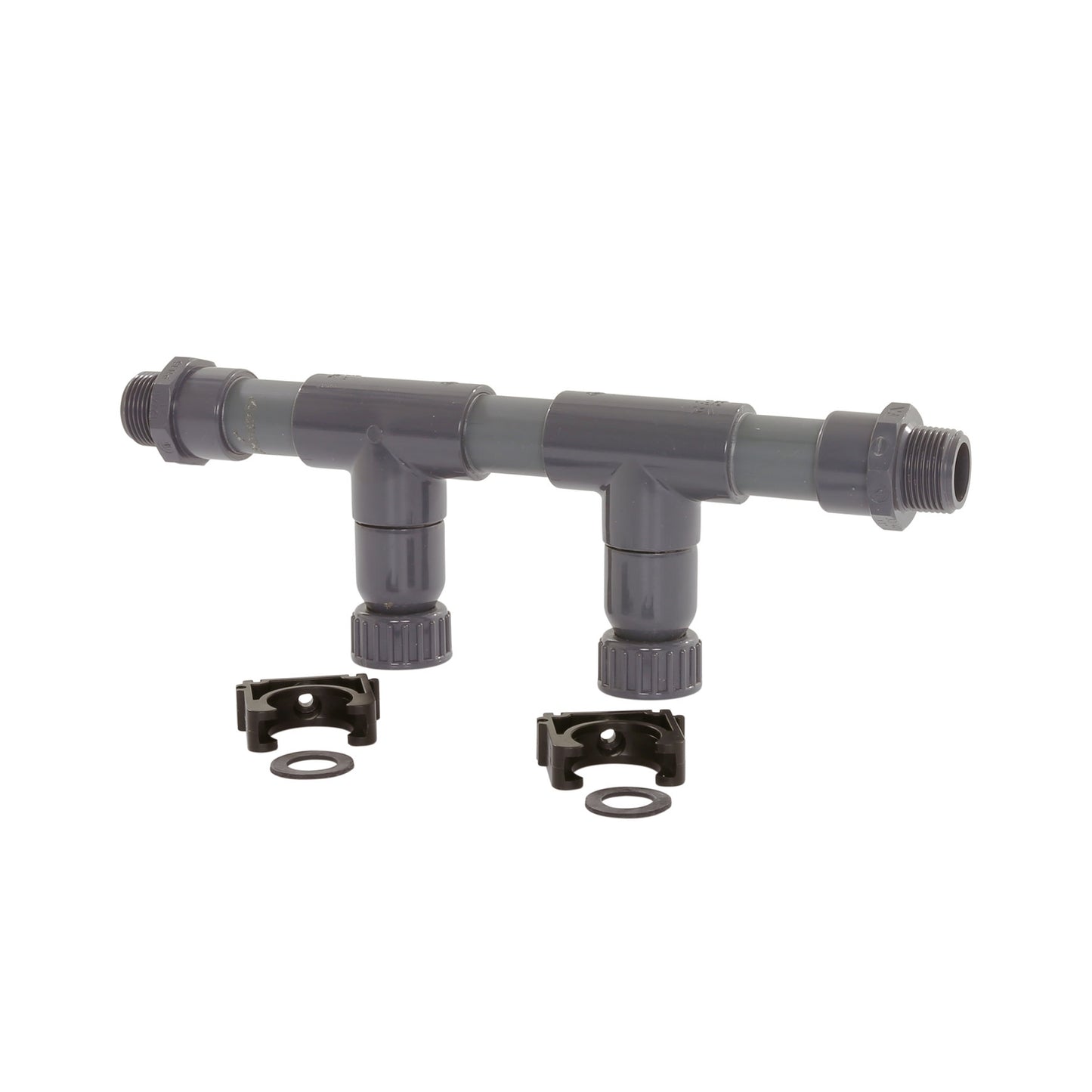 Distribuidor de agua Maspla, 2 ramales, PVC, d=32 mm, conexiones de 1"
