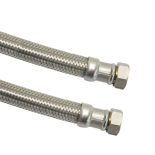 Fixaflex flexible connection hose, EPDM, 2x female thread, EN13618, DN20, ¾", l = 100 cm