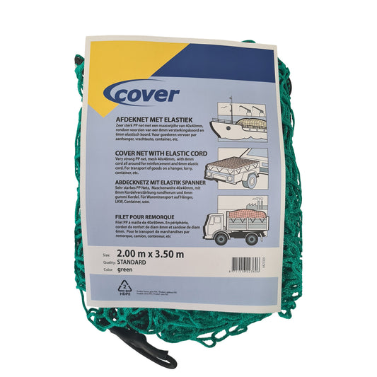 Trailer net, knotless, PP, 2 x 3.5 m