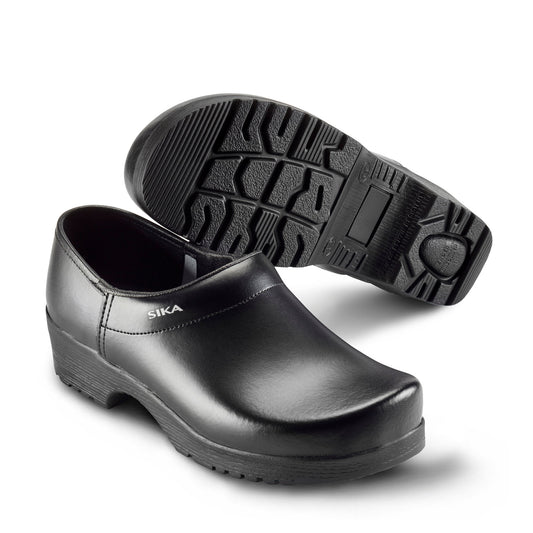 Sika 1185 Flexika shoe clogs with flexible PU sole, black, size 44