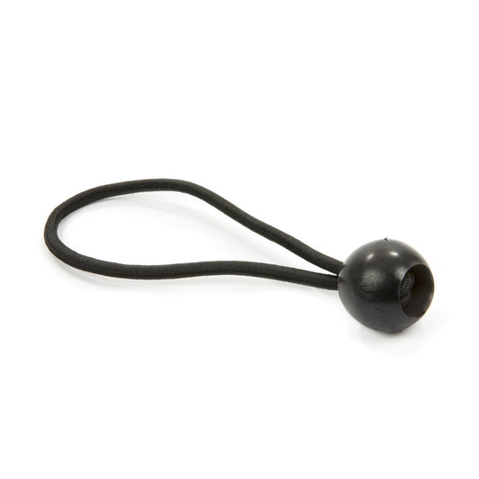 Tension elastic with ball, for tarpaulins and tents, 5 x 150 mm, 5 pieces