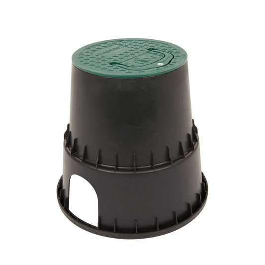 Rain ground pit, type PZCM 25, green/black, d = 253 mm, h = 261 mm