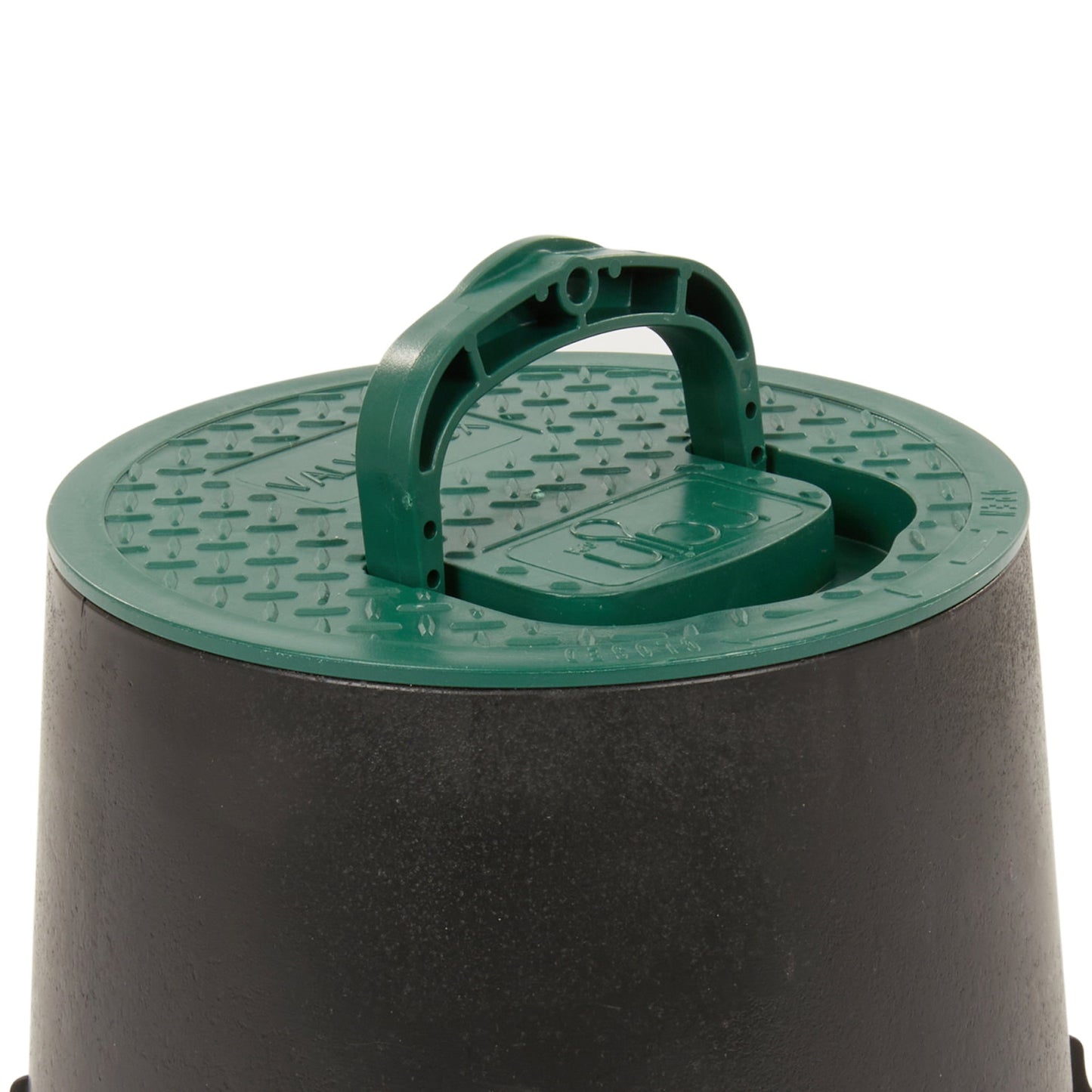 Rain ground pit, type PZCM 25, green/black, d = 253 mm, h = 261 mm