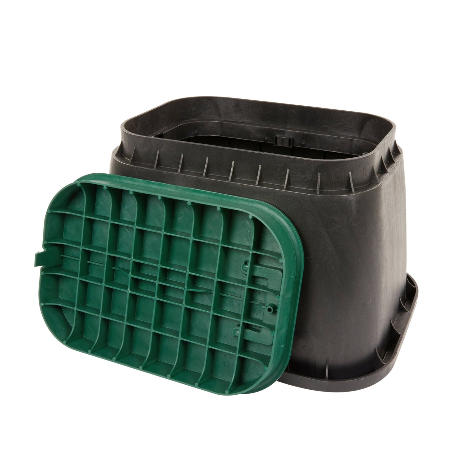 Rain ground pit, type PZRM 115, green/black, l = 555 mm, w = 365 mm, h = 330 mm